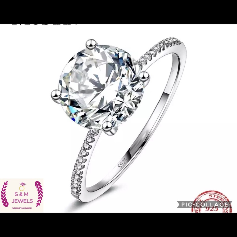 Wedding ❤️ engagement 925 sterling silver ring💍